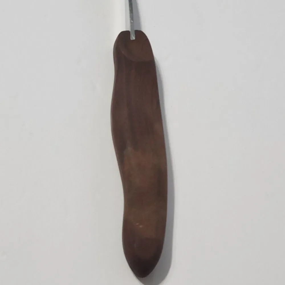 Cutco Carving Turning Fork No 27 Brown Wood Handle Made in USA - Picture 6 of 14